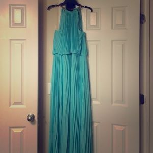 COPY - Aqua color formal dress.